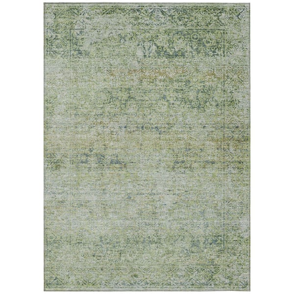 Chantille Machine Washable Indoor/Outdoor Abstract ACN2103 Aloe 2 ft. 6 in. x 3 ft. 10 in. Area Rug