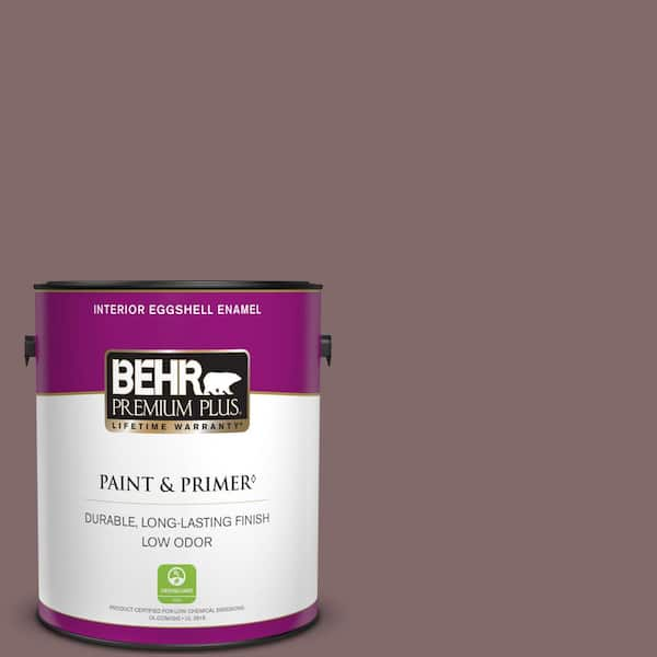 BEHR PREMIUM PLUS 1 gal. #N120-6 Raisin in the Sun Eggshell Enamel Low Odor Interior Paint & Primer