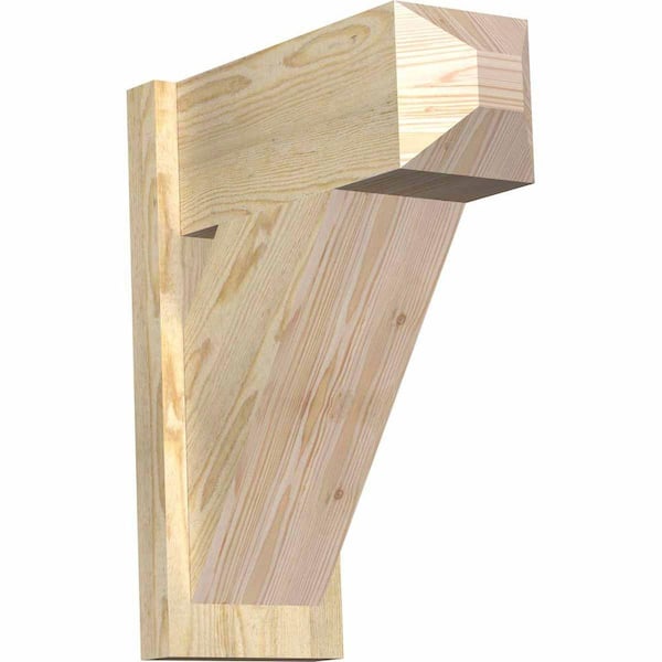 Ekena Millwork 8 in. x 22 in. x 18 in. Traditional Craftsman Rough Sawn Douglas Fir Outlooker