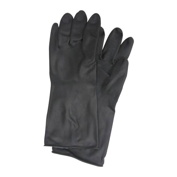 TRIMACO Black Rubber Gloves - Large