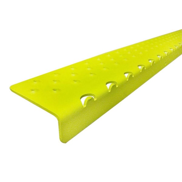 Handi Treads 2.75 in. x 30 in. x 1.125 in. Non-Slip Aluminum Nosing, Yellow