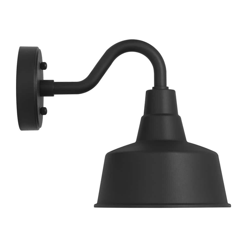 Textured Black Aluminum Barn Light Wall Lantern