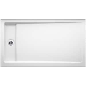 Bellwether 60 in. x 34 in. Single Threshold Shower Base in Biscuit