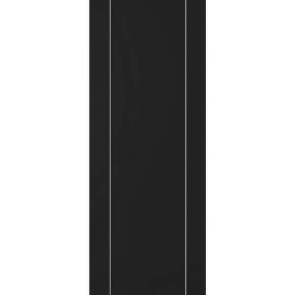 Belldinni Optima 2U 18 in. x 96 in. No Bore Black Matte Solid Composite Core Wood Standard Interior Door Slab