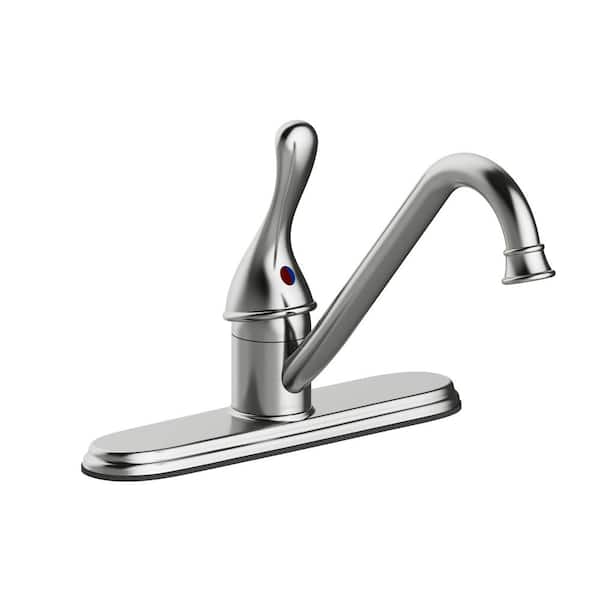 Seasons Anchor Point Single-Handle Standard Kitchen Faucet in Stainless Steel