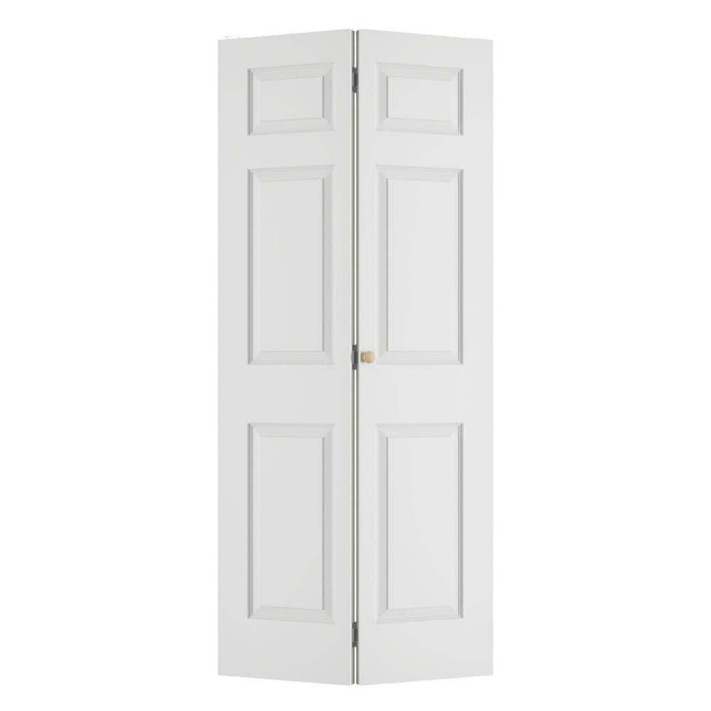 SOCBAZZAR 36 in. x 78.4 in. 3 Panel Hollow Core White Primed