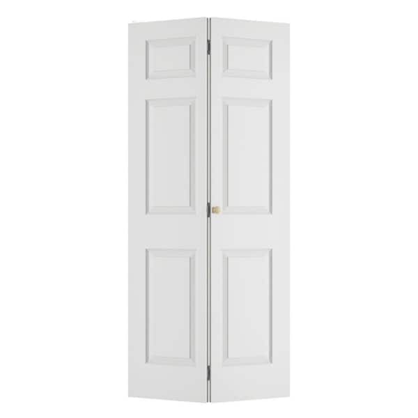 SOCBAZZAR 36 in. x 78.4 in. 3 Panel Hollow Core White Primed