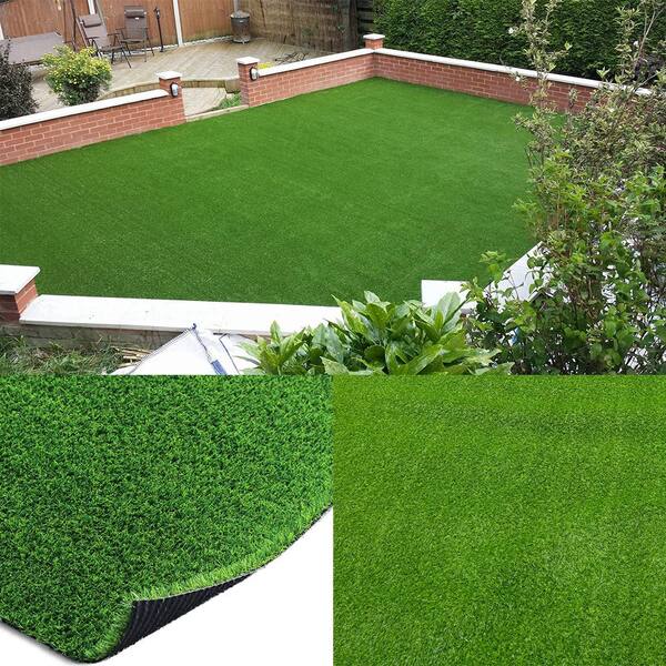 LITA Greenfield 8 ft. x 12 ft. Green Artificial Grass Turf LT-18