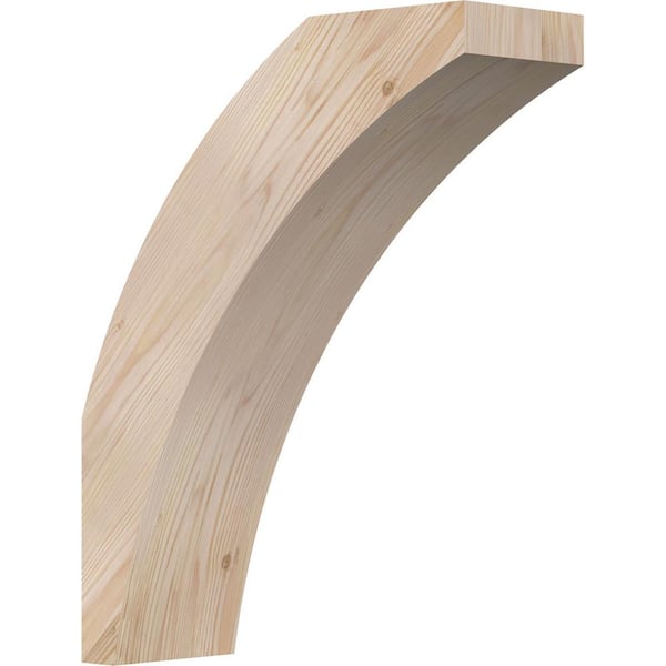 Ekena Millwork 5 1/2"W x 16"D x 20"H Thorton Smooth Knee Brace, Douglas Fir