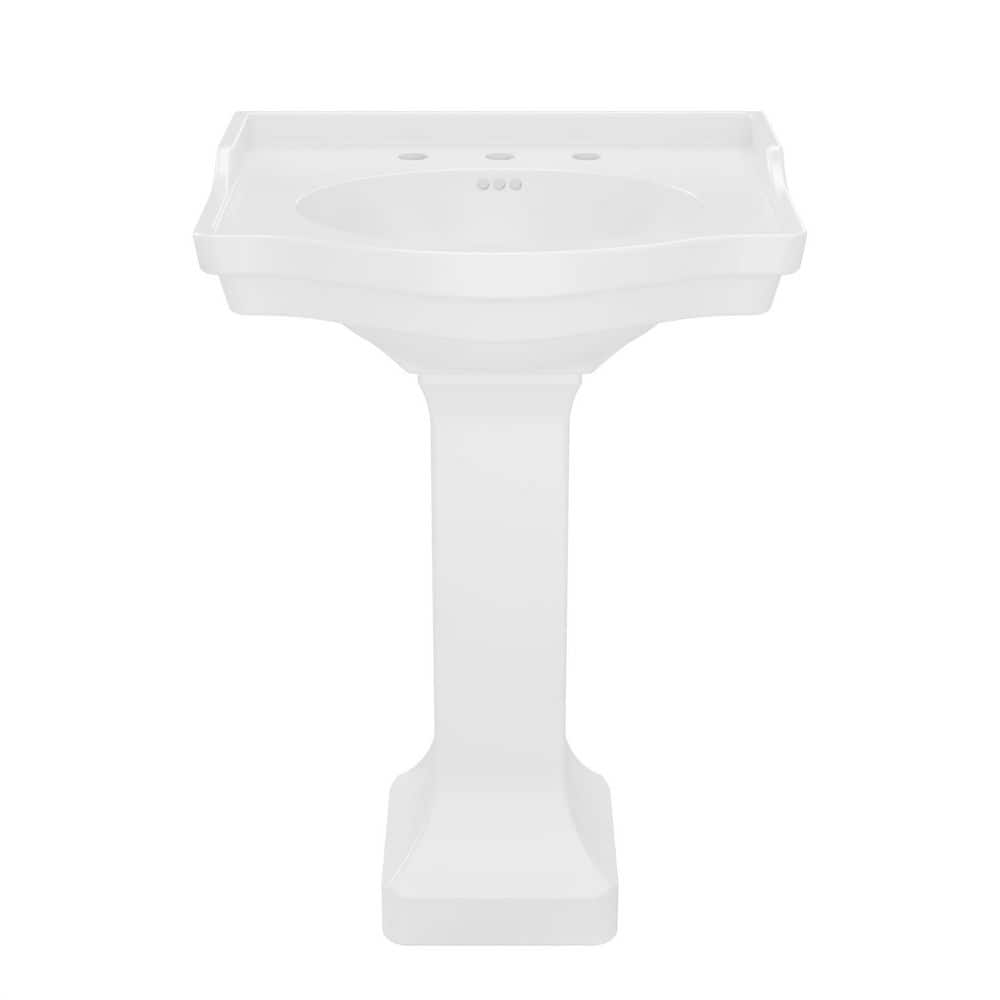 white-dreamline-pedestal-sinks