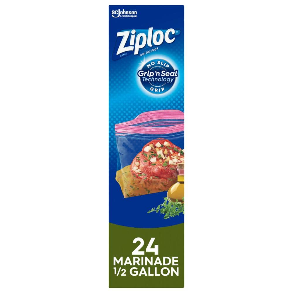 Ziploc Brand Freezer Bags with Grip 'n Seal Technology, Gallon, 40 Count