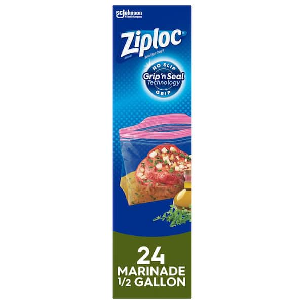 Ziploc 100-Pack 2-Gallon Plastic Reusable Food Bag in the Food