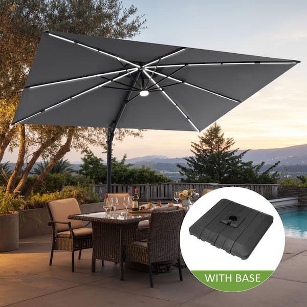 1 2 patio umbrella with hoo Olilawn 10ft Outdoor Patio Umbrella with Upgraded Yarn-dyed Fabric  OL-HT032(UPC779657329511)