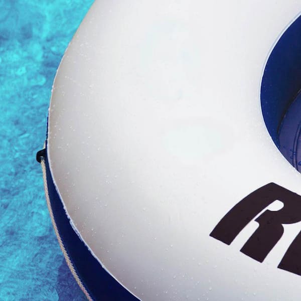 River Run II White Round Vinyl 2-Person Water and Pool Tube with Cooler and Connectors (2-Pack)