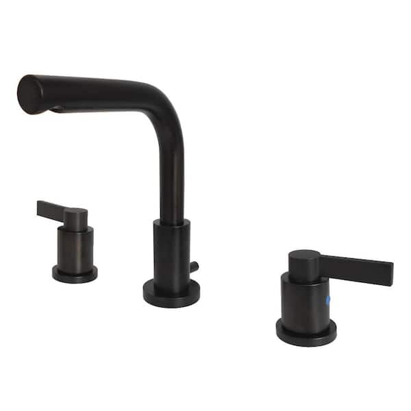 Kingston Brass Emilia 8 in. Widespread 2-Handle High-Arc Bathroom Faucet in Oil Rubbed Bronze