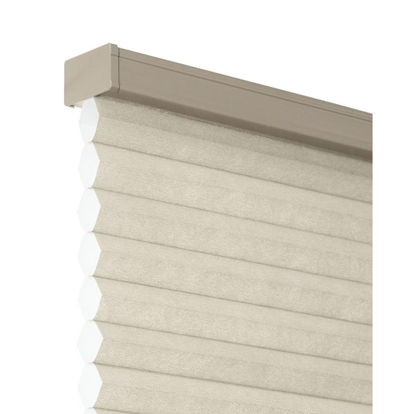 Chicology Cut-to-Size Khaki Grey Cordless Light Filtering Insulating Polyester Cellular Shade 70.5 in. W x 72 in. L