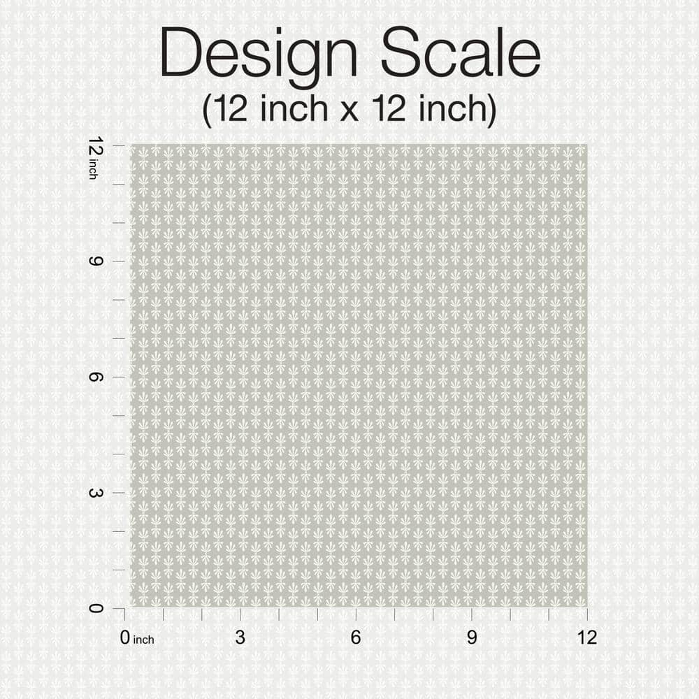 Petal Black Easy-Clean Floral Grid Wallpaper - 27" x 324"
