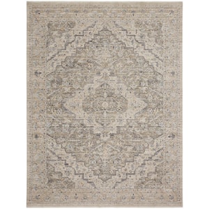 Lynx Ivory Taupe 12 ft. x 16 ft. All-over design Transitional Area Rug