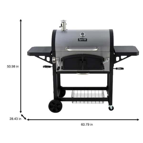 Dyna-Glo Heavy-Duty Extra-Large Dual Chamber Charcoal Grill in