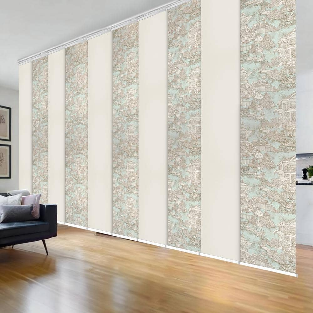 Picturesque 120 in. - 218 in. W x 94 in. L Adjustable 10-Panel White Double Rail Panel Track with 23.5 in. Slates price history on PriceWatchPro