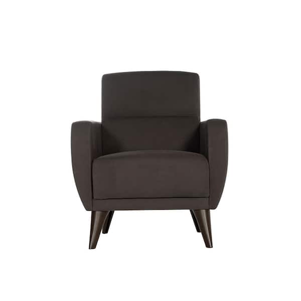 BELLONA Dark Gray Chair with Storage and Performance Fabric