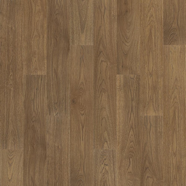 Unbranded Take Home Sample - Chapin Pecan Waterproof Hybrid Resilient Flooring