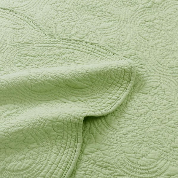solid light sage green linen Fabric
