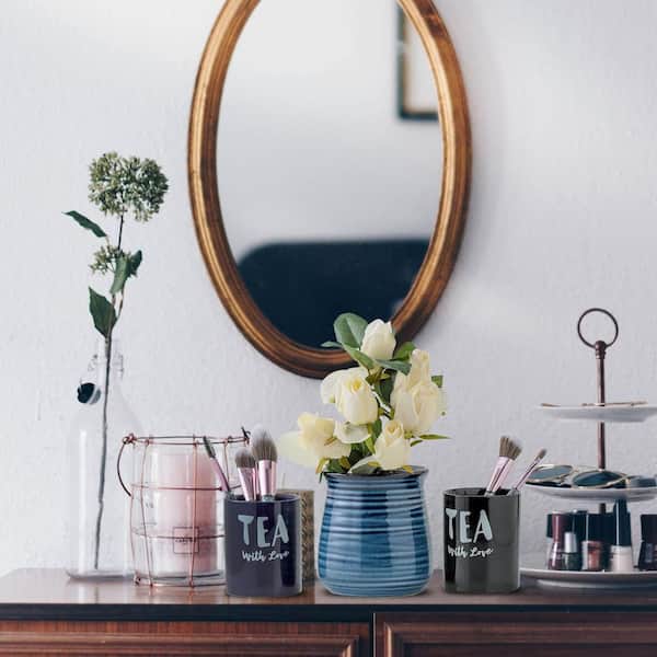 30 oz. Airtight 1-Piece Ceramic Storage Jar Set with Fresh-Keeping Seal and Easy-Grip Handle, Serving for Coffee Beans