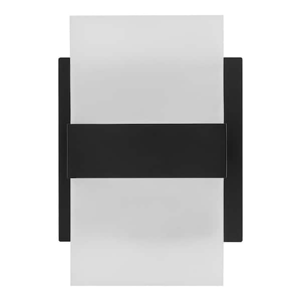 Alberson 2-Light Matte Black Integrated LED Indoor Wall Sconce Vanity Light Bar