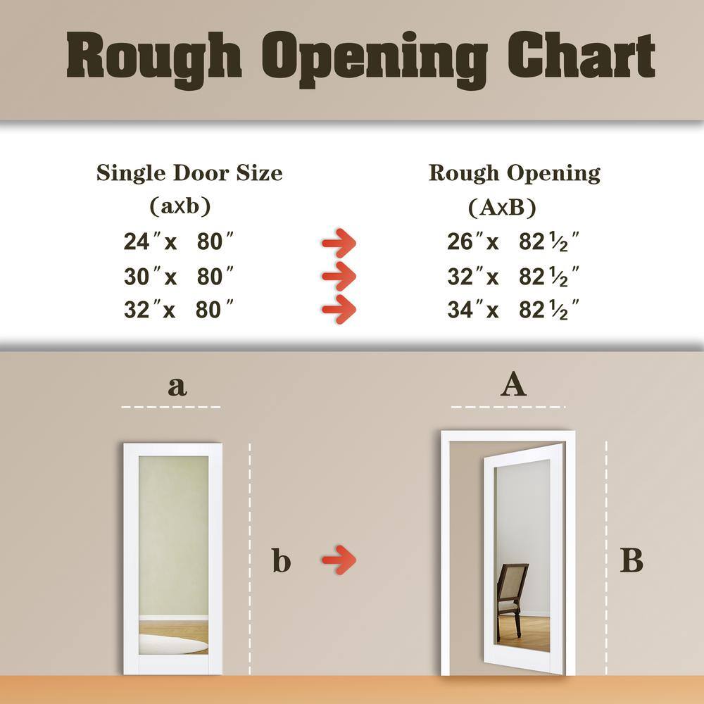 24 in x 80 in Natural Pine Interior Dutch Door with Frosted Glass