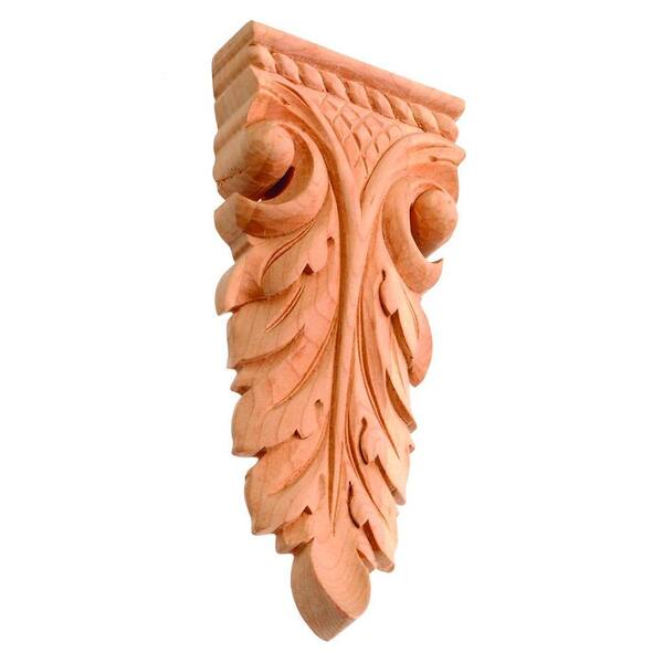 Wood carved solid Hardwood Vertical Decor 