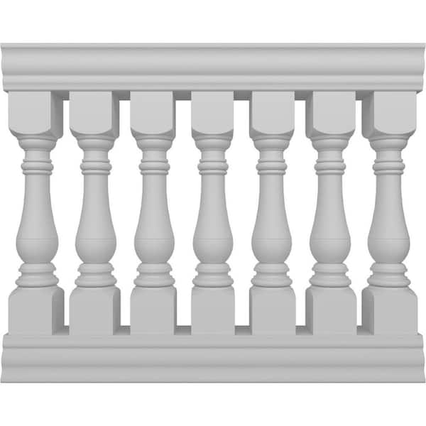 Fiberthane Bradford Balustrade 48 in. L x 42 in. H Fiberglass Railing Kit