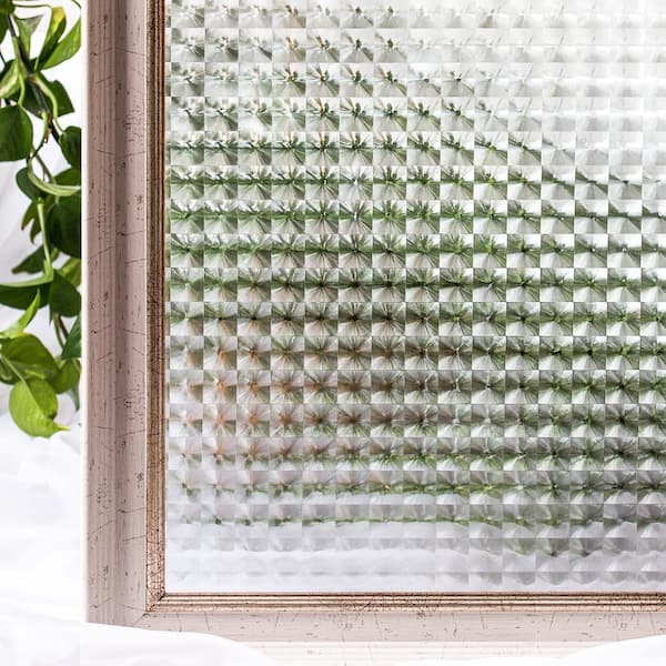 COTTON COLORS 35.4 in. x 78.7 in. Decorative and Privacy 3D Window Film