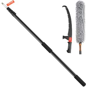 58.8- 240 in. Aluminum Pruning Saw Extendable Tree Pruner, with Light-Weight Alloy Handle, Manual Pole Saw