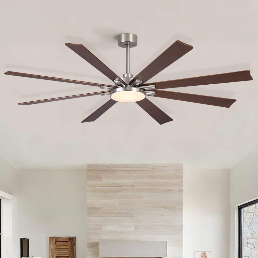 72 in. Brushed Nickel Reversible Quiet DC Motor Downrod Mount Standard Fan with Remote Control Dimmable 6 Wind Speed price history on PriceWatchPro