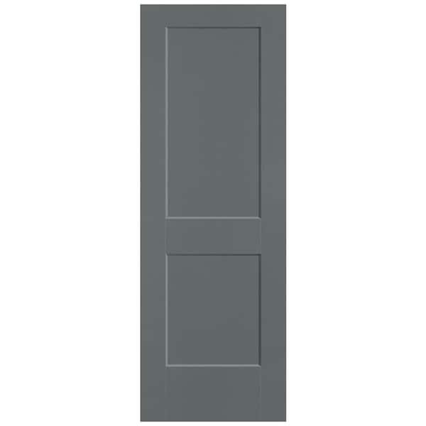 Masonite 28 in. x 80 in. 2-Panel Logan Single Bore Solid Core Cordite Molded Composite Interior Door Slab