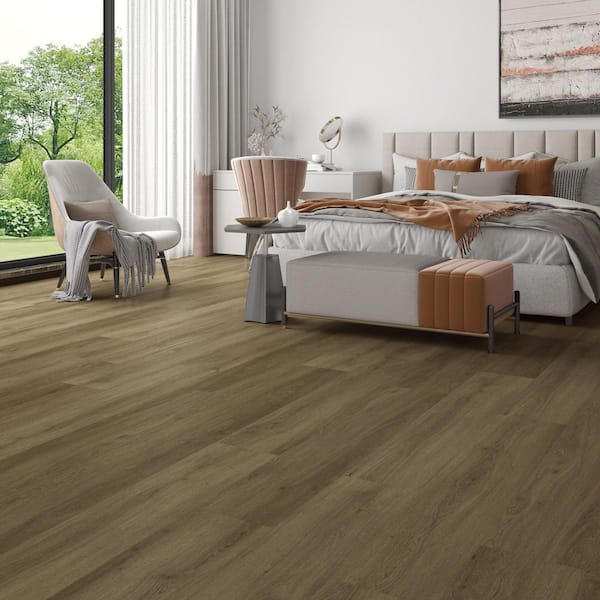 Vortex Wildwood Brown Oak 22 MIL x 9 in x 48 in L Click Lock