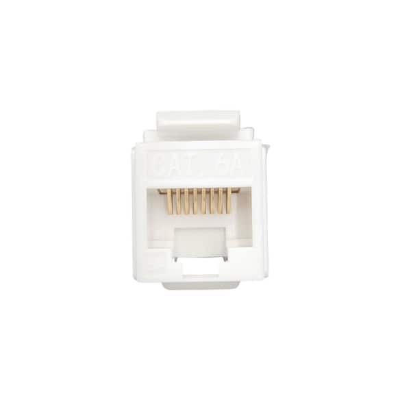 Micro Connectors, Inc CAT 6A Unshielded Punch Down Keystone Jack
