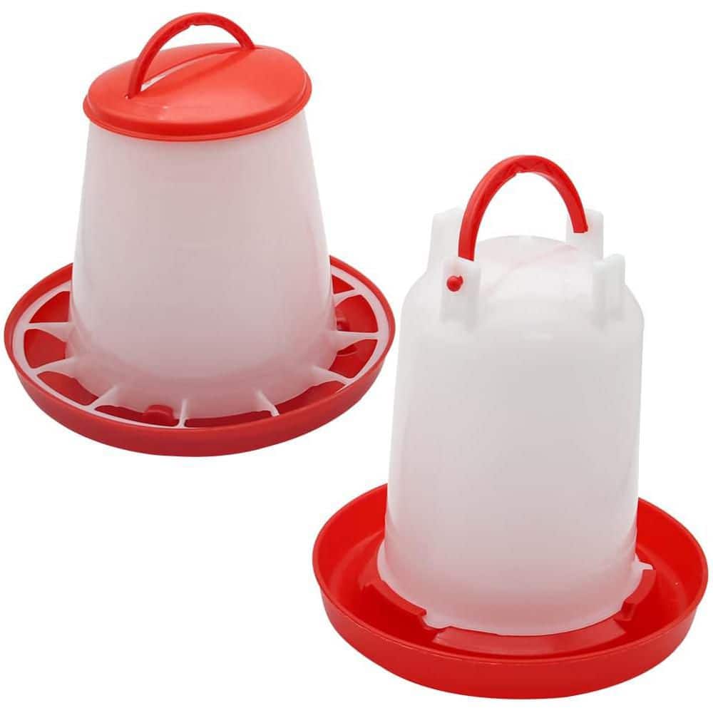 1.5 kg Chick Feeder 1.5 L Waterer Kit for Poultry Duck Quail Hanging Plastic Containers Outdoor Baby Chick Supplies price history on PriceWatchPro