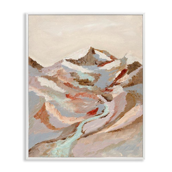 Earthen Tones Landscape by Nikita Jariwala White Framed Nature Giclee Art Print 20 in. x 16 in.