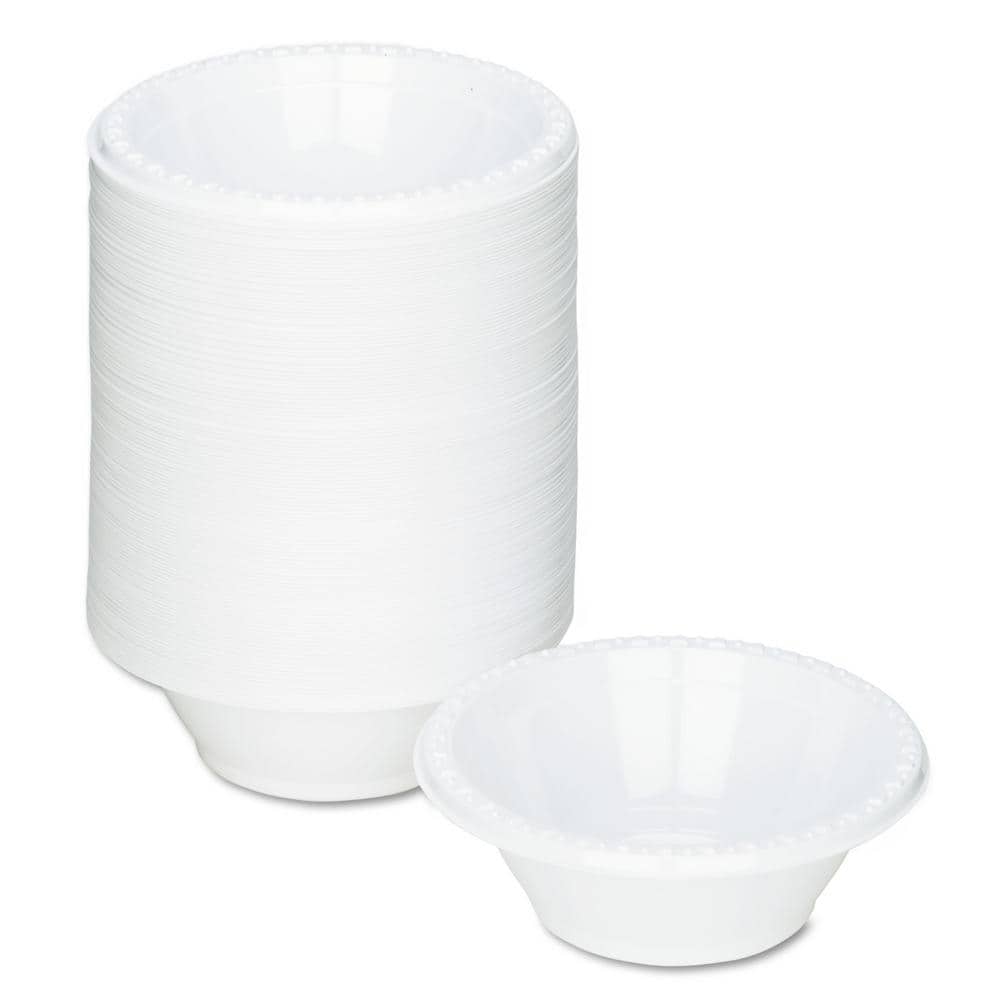 120 x WHITE PLASTIC BOWLS 5oz DISPOSABLE CATERING PARTIES PARTY SUPPLIES FOOD 