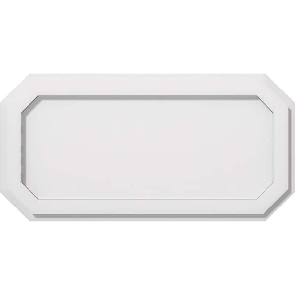 Ekena Millwork 1 in. P X 22 in. W X 11 in. H Emerald Architectural Grade PVC Contemporary Ceiling Medallion
