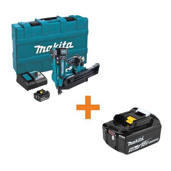 18V LXT Brushless 3-1/2 in. 21 degree Full Round Head Cordless Framing Nailer Kit (4.0Ah) with 18V LXT Battery 5.0Ah