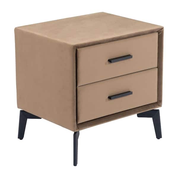 ZUO Montana 19.5 in.W Brown 19.7 in.H Rectangle Brown MDF Wood Top End Table