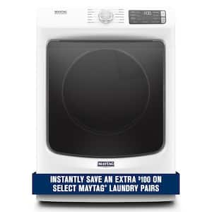 7.3 cu. ft. 120-Volt White Stackable Gas Vented Dryer with Steam and Quick Dry Cycle, ENERGY STAR