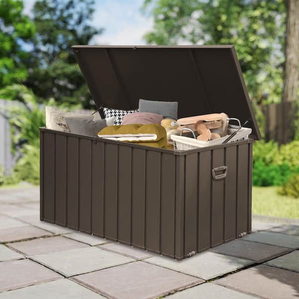 domi outdoor living 190 Gal. Galvanized Steel Lockable Outdoor