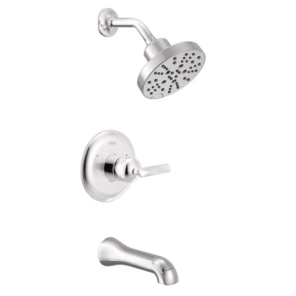 Bonacci 1-Handle Tub and Shower Trim in Lumicoat Chrome (Valve Not Included)