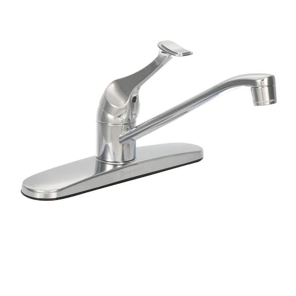 Glacier Bay Single Handle Standard Kitchen Faucet In Polished Chrome Hd67103w 0701 The Home Depot 3403