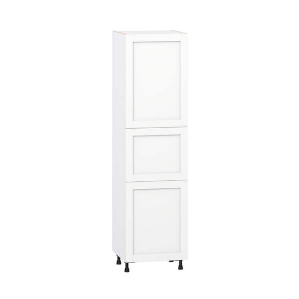 Milton 24 in. W x 24 in. D x 89.5 in. H Assembled Shaker Pantry Kitchen Cabinet in Bright White