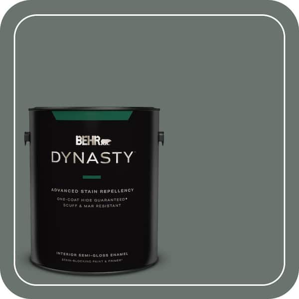 BEHR DYNASTY 1 gal. #PPU12-18 Heritage Park One-Coat Hide Semi-Gloss Enamel Interior Stain-Blocking Paint & Primer